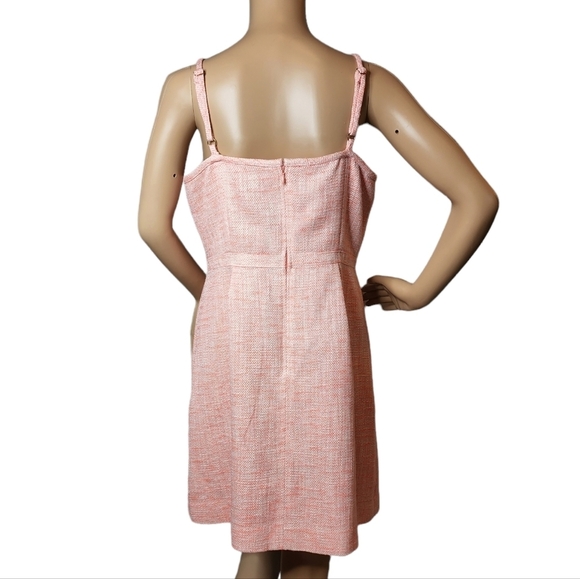 J. CREW coral spaghetti strap dress with pockets. Women's size 10. - Picture 7 of 14